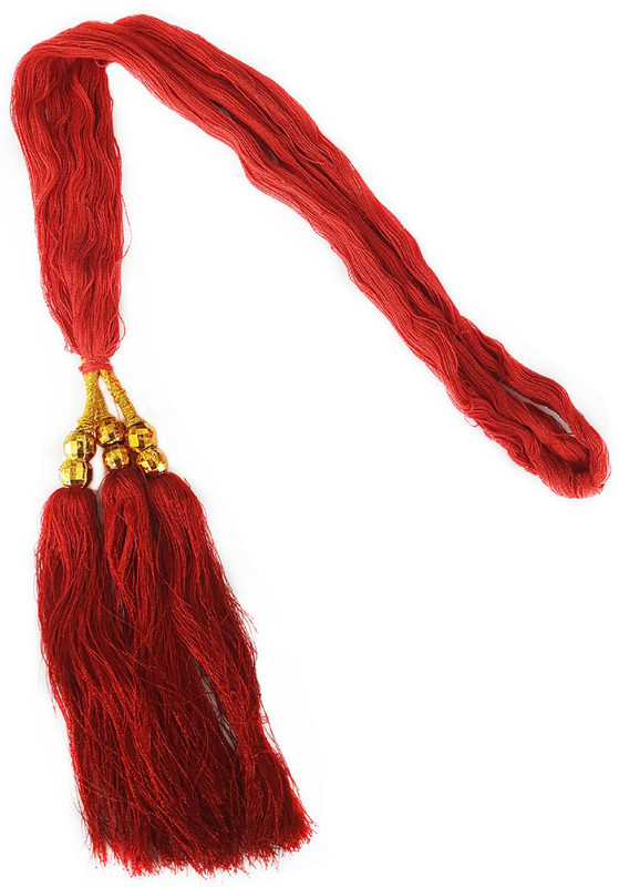 Majik Punjabi Giddha Used Hair Accessories For Women / Hair Parandi For Women Braid Extension(Red, Gold) Majik Punjabi Giddha Used Hair Accessories For Women / Hair Parandi For Women Braid Extension(Red, Gold)