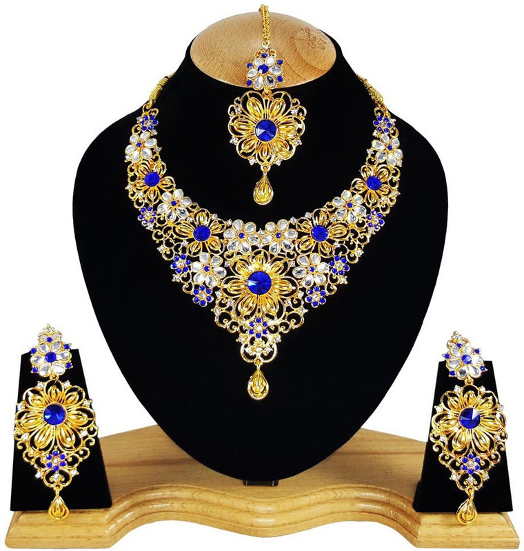 finekraft Alloy Jewel Set(Blue)