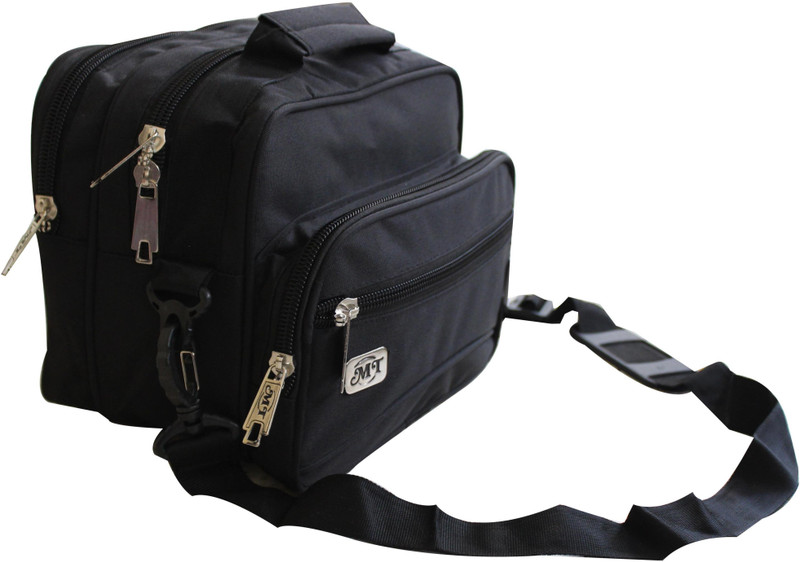 M.T. Black Messenger Bag