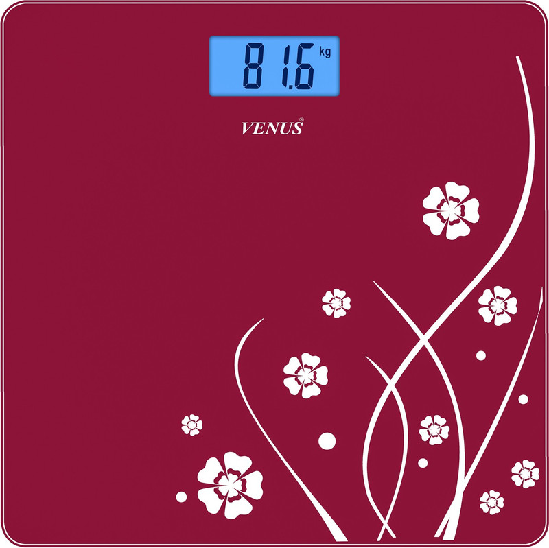 Venus Eps-6399 Red Glass Digital Weighing Scale(Red) Venus Eps-6399 Red Glass Digital Weighing Scale(Red)