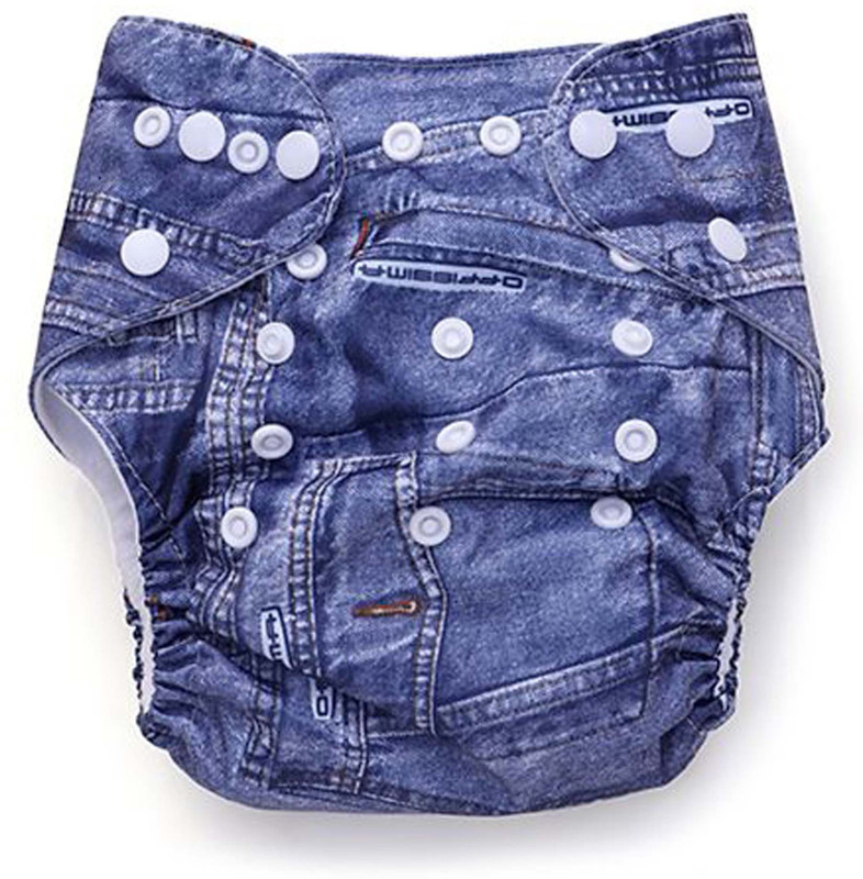 Ole Baby REUSABLE Nappy Organic Cotton Anti Bacterial Washable Free Size Adjustable WaterProof with Organic Insert Liner 0-3 Years