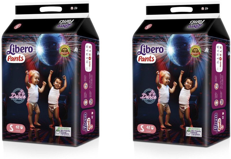 Libero Libero Diaper Pants Small Size(48 count) Pack of 2 - S(96 Pieces)