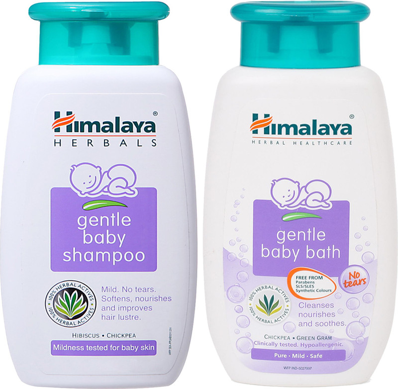 Himalaya Herbals gentle baby Shampoo (400ml)+Himalaya Herbals Gentle baby bath (400ml)(White)
