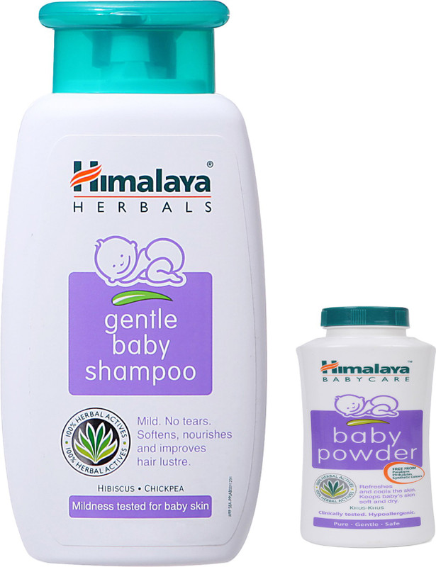 Himalaya Herbals gentle baby Shampoo (400ml)+Himalaya Herbals Baby powder (50g)(White)