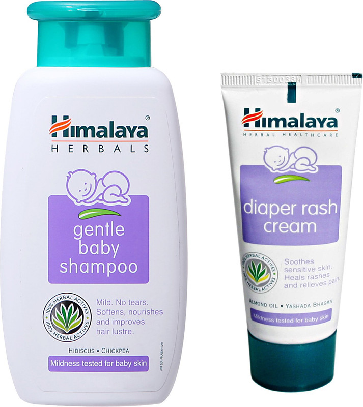 Himalaya Herbals gentle baby Shampoo (100ml)+Himalaya Diaper Rash Cream (50g)(White)