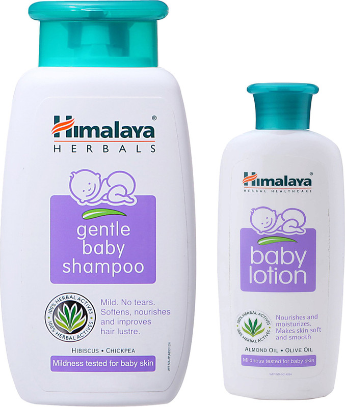 Himalaya Herbals gentle baby Shampoo (400ml)+Himalaya Herbals Baby Lotion (200ml)(White)