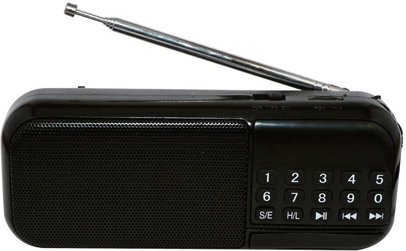 Yuvan SS Bright - 474 SD Player Mini FM Radio(Black)