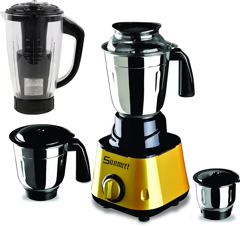 Sunmeet MG17-MA-Gal-159 600 W Juicer Mixer Grinder(Golden, 4 Jars)