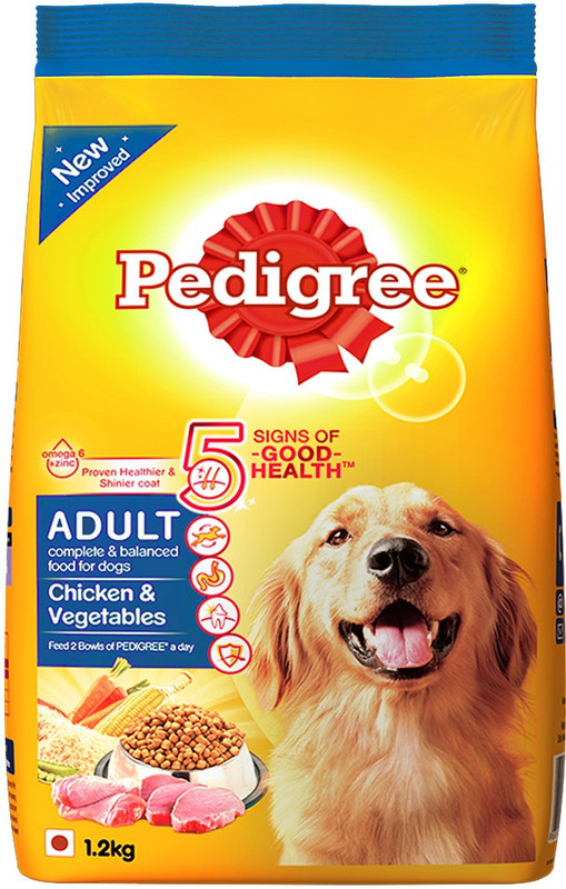 Pedigree Adult Chicken, Vegetable 1.2 kg Dry Dog Food