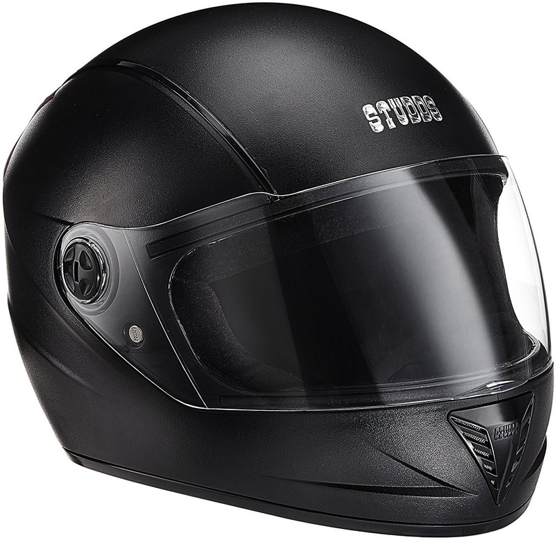Studds B01A8MANO2 Motorbike Helmet(Black)