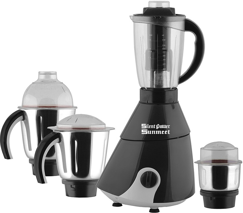 SilentPowerSunmeet MG17-MA-Ins-127 1000 W Juicer Mixer Grinder(Black, 4 Jars)