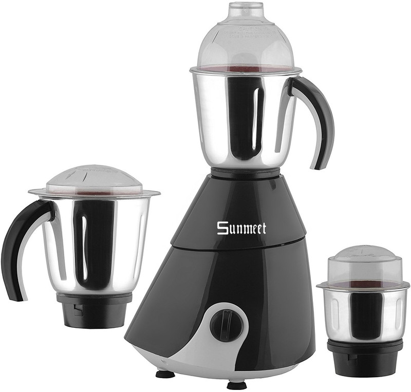 Sunmeet MG17-TA-Ins-112 1000 W Mixer Grinder(Black, 3 Jars)