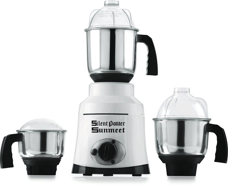 SilentPowerSunmeet MG17-TA-Tur-63 550 W Mixer Grinder(White, 3 Jars)