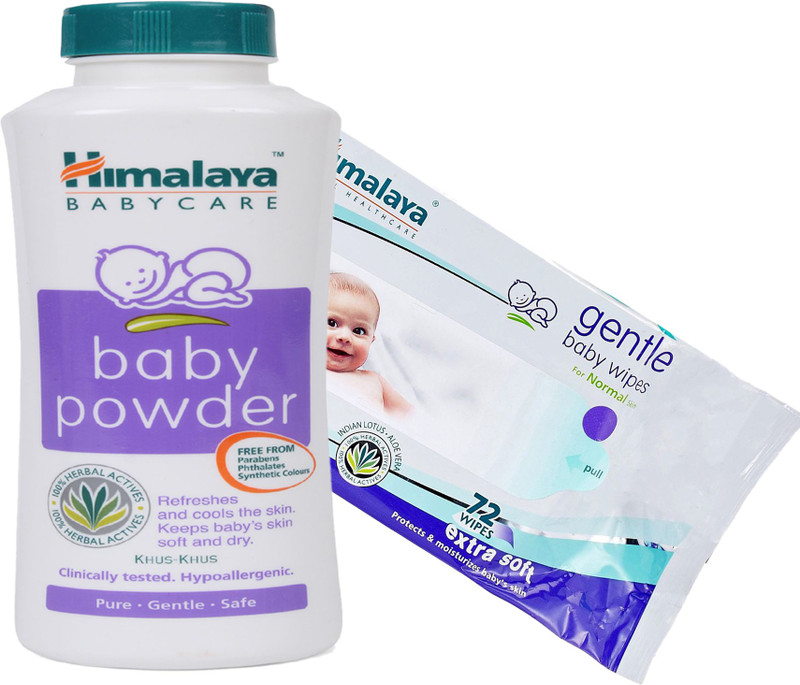 Himalaya Herbals Baby powder (200g)+Himalaya Herbals Gentle baby Wipes (72 Sheets)(White)