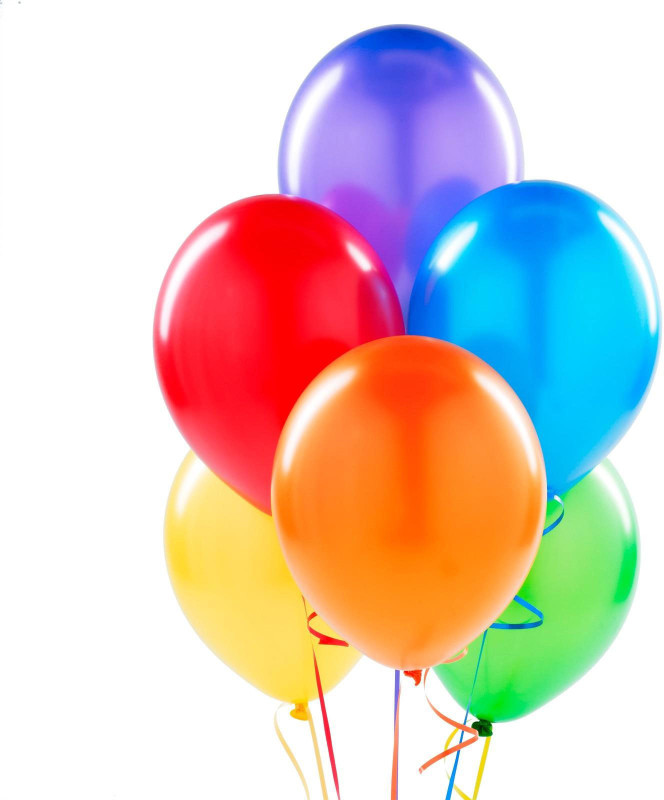 kidzoo Solid 9" Inch Balloon (Multicolor, Pack of 50) Balloon(Multicolor, Pack of 50)