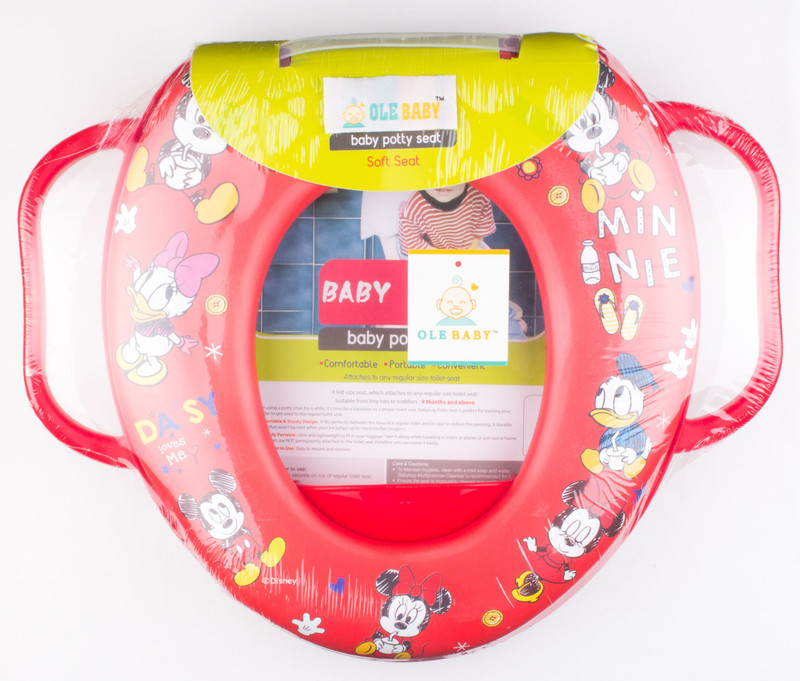 Ole Baby Cute, Colorfull, Padded, Soft, and Durable,Full Cushion Assorted Potty Trainer Seat Potty Seat(Tomato Red)