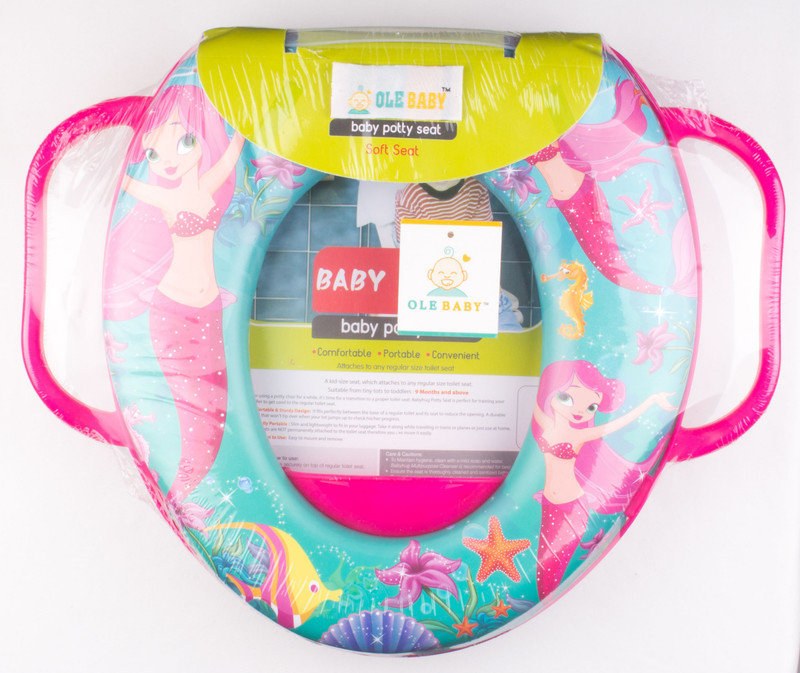 Ole Baby Cute, Colorfull, Padded, Soft, and Durable,Full Cushion Assorted Potty Trainer Seat Potty Seat(Dark Pink)