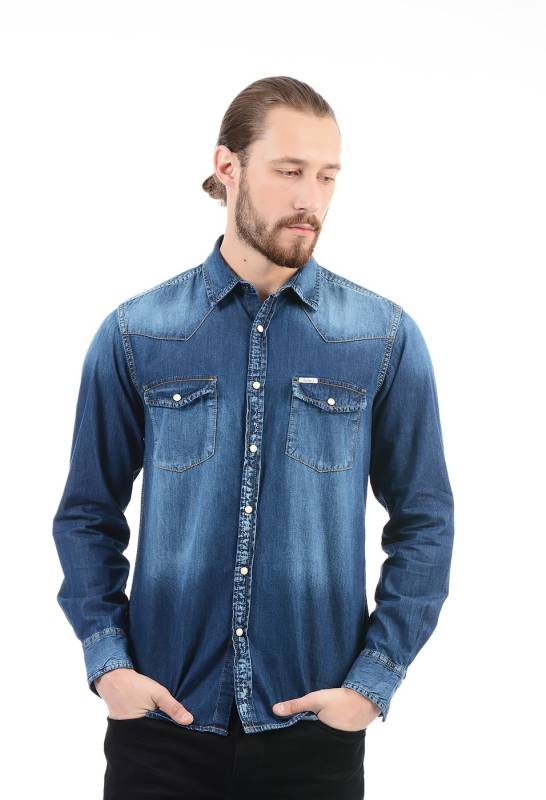 Pepe Jeans Men's Solid Casual Shirt