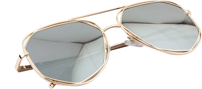 NuVew Aviator Sunglasses(Silver)