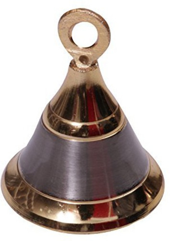 shaks traders POOJA ROOM DOOR BELLS SIZE 1.5 INCH Brass Pooja Bell(Silver, Gold, Pack of 10)