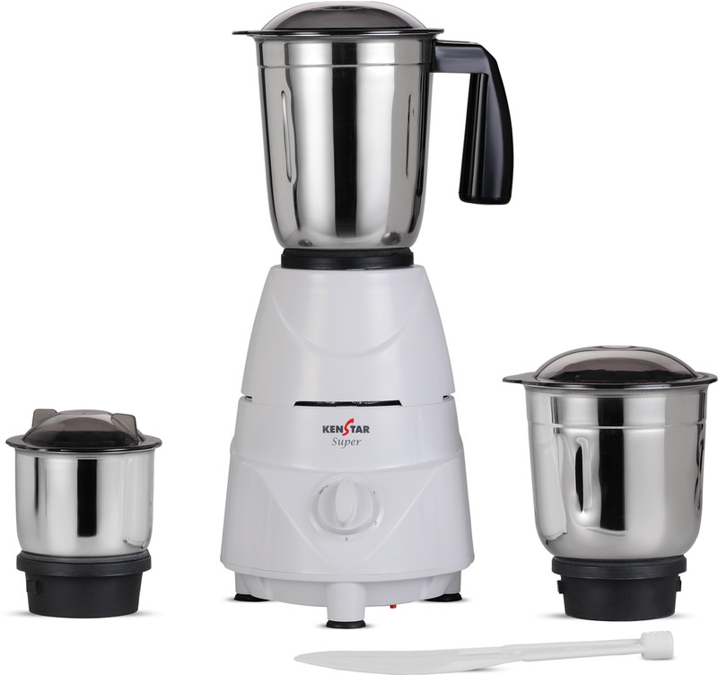 Kenstar MG KMU50W3S-DBF 500 W Mixer Grinder(White, 3 Jars)