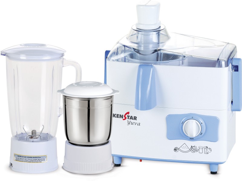 Kenstar JMG KJY50W2A-DBB 500 W Juicer Mixer Grinder(White, 2 Jars)