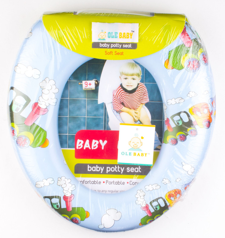 Ole Baby Cute, Colorfull, Padded, Soft, and Durable,Full Cushion Assorted Potty Trainer Seat Potty Seat(Light Blue)