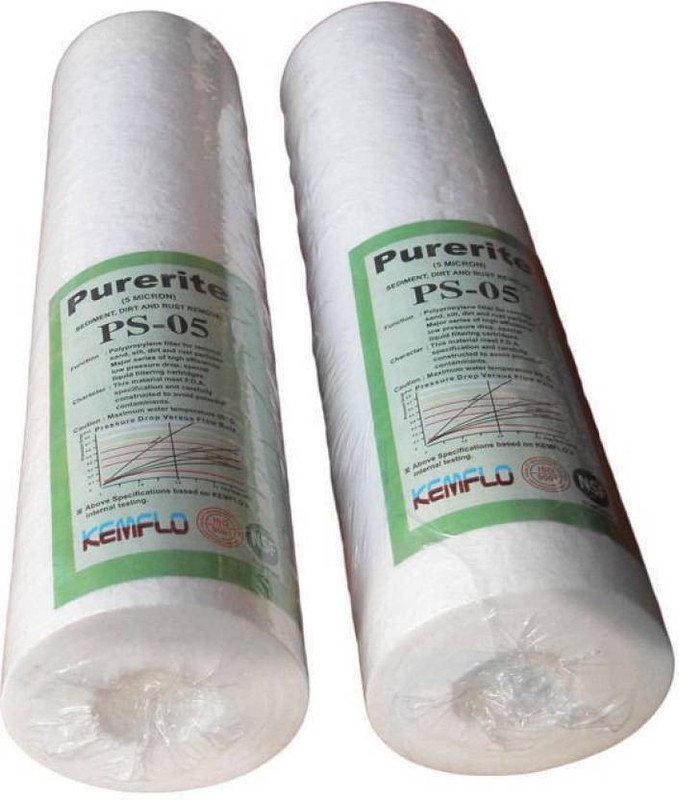 Morning Star Technology KEMFLO SPUN Filter PS 5 Water Purifie (2 PCS PAK) Solid Filter Cartridge(0.5, Pack of 1) Morning Star Technology KEMFLO SPUN Filter PS 5 Water Purifie (2 PCS PAK) Solid Filter Cartridge(0.5, Pack of 1)