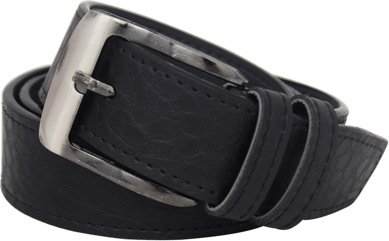 Havealook Men Evening, Party, Casual Black Artificial Leather Belt Havealook Men Evening, Party, Casual Black Artificial Leather Belt