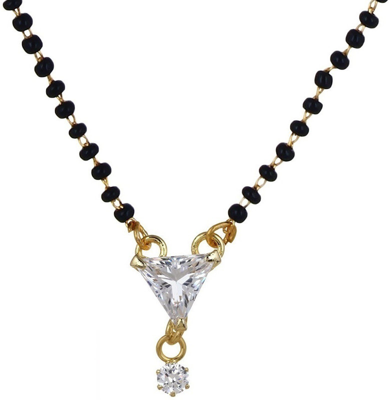 aabhu Stone Studded Mangalsutra Alloy Mangalsutra