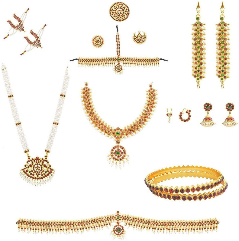 fashionatelier Brass Jewel Set(Gold)