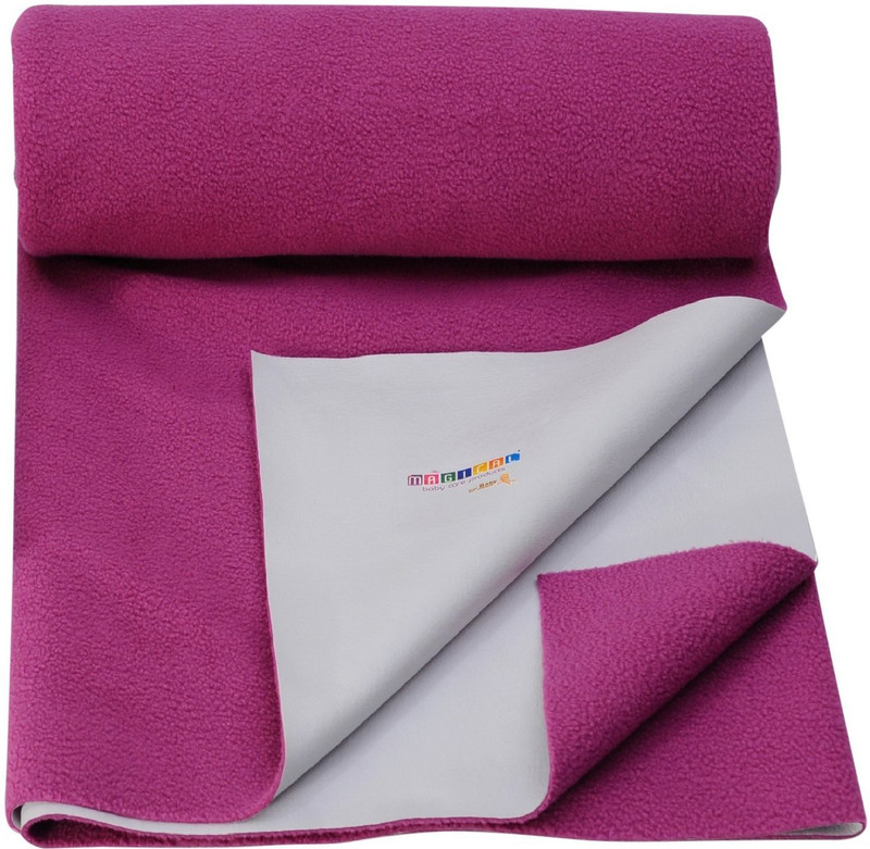 Smilemakers Dry Cotton Magical Baby Bed Protecting Mat Water Proof Sheet(Dark Pink)