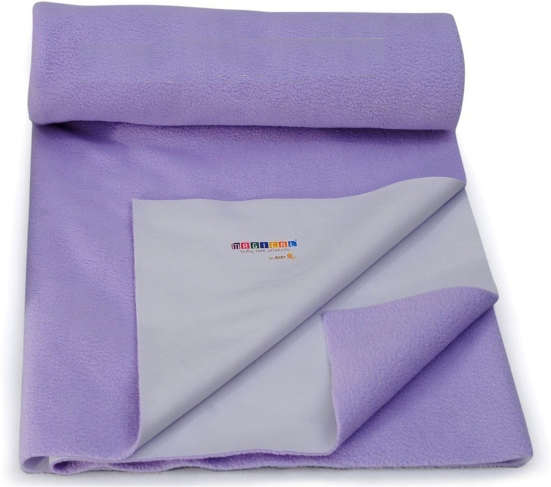 Smilemakers Dry Cotton Magical Baby Bed Protecting Mat Water Proof Sheet(Lilac)