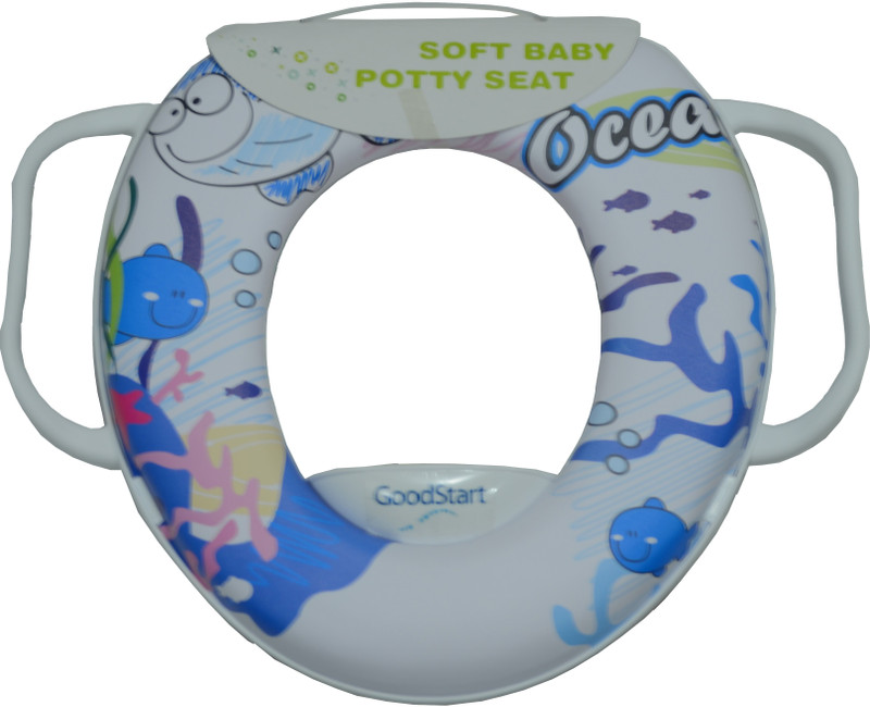 GoodStart Cushioned baby adaptable potty seat with handle Potty Seat(White)