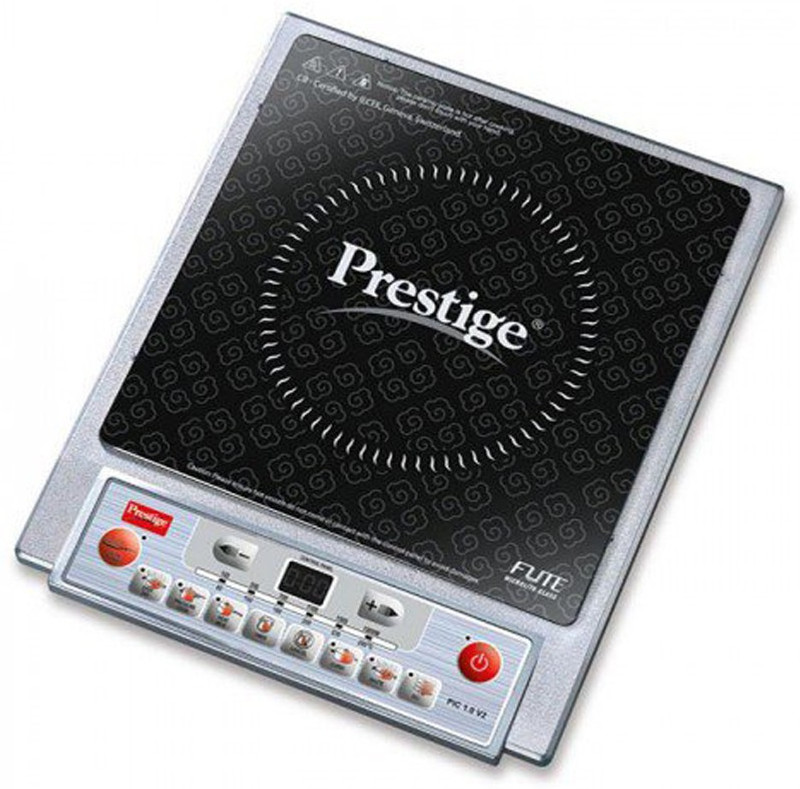 Prestige 1900 Watts Induction Cooktop(Silver, Black, Push Button) Prestige 1900 Watts Induction Cooktop(Silver, Black, Push Button)