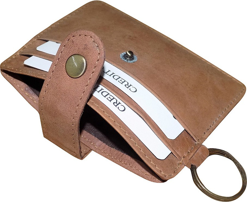 Kan Hunter Leather Travel Document Holder/Card Holder for Men(Tan)