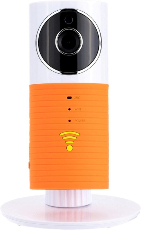 ShopyBucket CLEVER Dog Wifi Wireless Security WiFi Surveillance Remote View Camera Panoramic Camera 180 ° HD Wireless Camera with Two Way Audio, Vista Remote Video Motion Detect Remote and Night Vision Fun Top 18 Instant Camera(Orange)