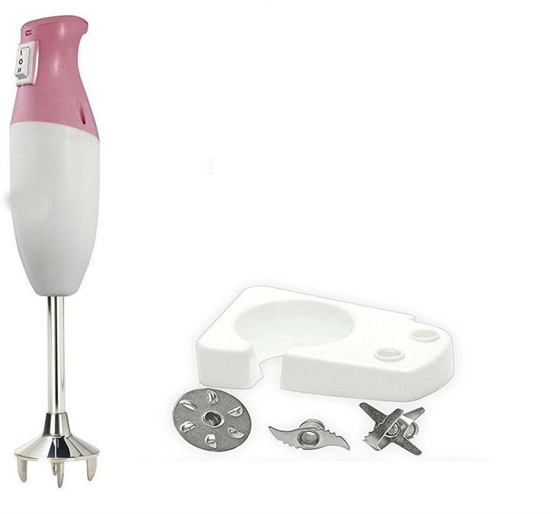 Shrih Pink And White 350 W Hand Blender(White And Pink)