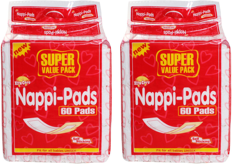 Xtracare Nappi Pads Pack of 2 (60+60)