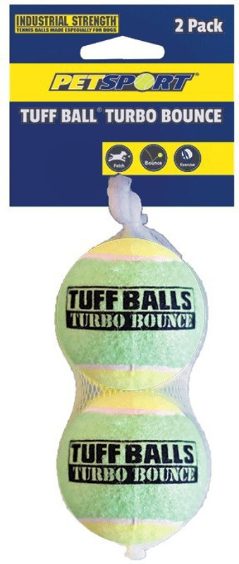 petsports Tuff Ball Turbo Bounce 2PK, 7cm Cotton Ball For Cat
