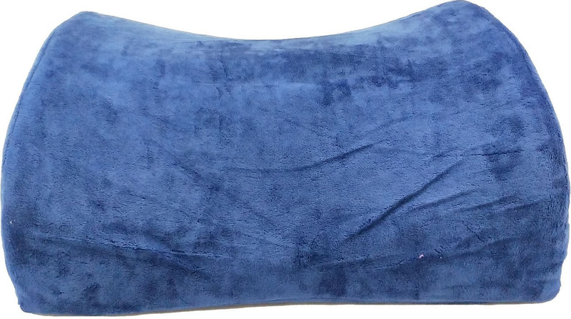 Linenwalas PLAIN Back Cushion Pack of 1(Blue)