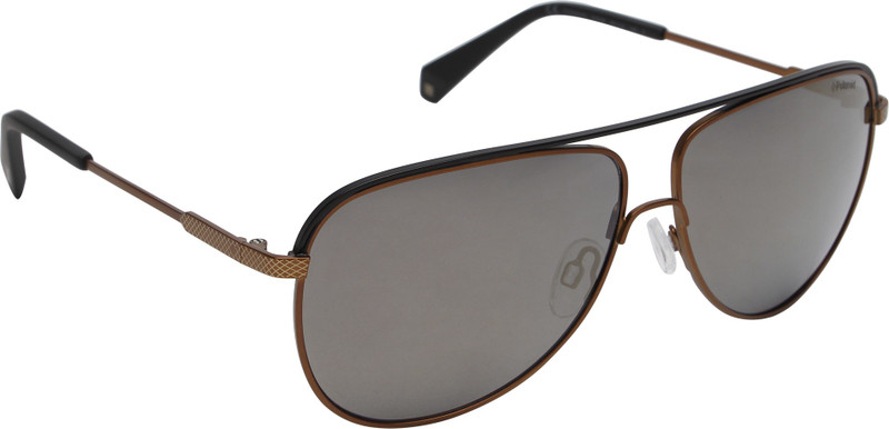 Polaroid Aviator Sunglasses(Golden)