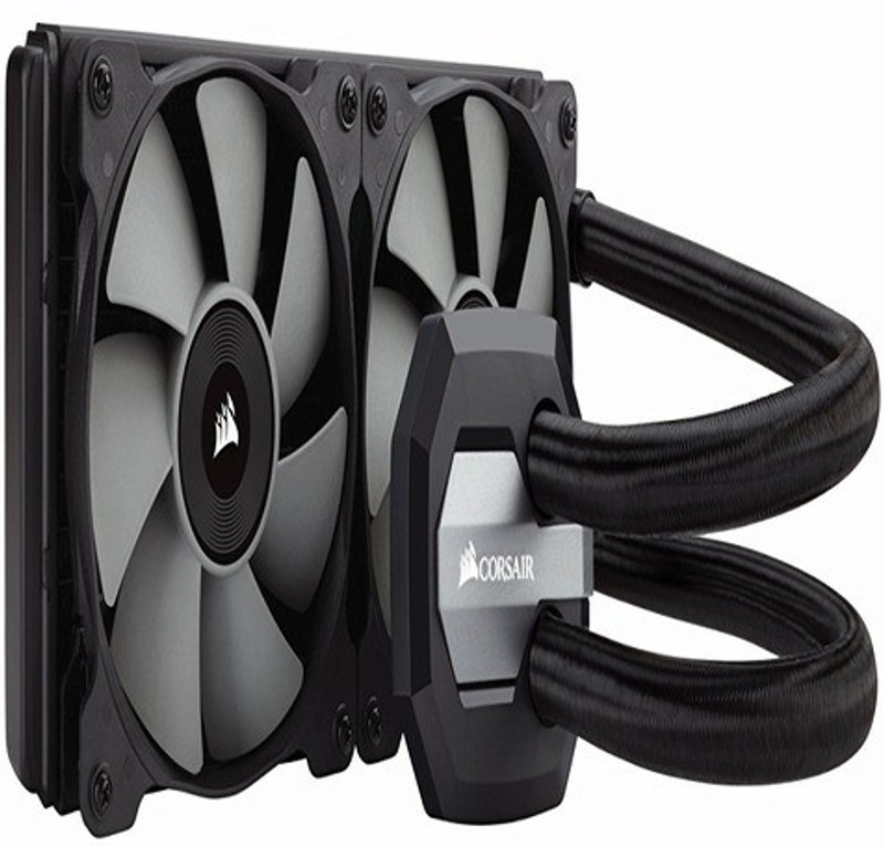 Corsair COOLER H100i LIQUID CPU COOLER Cooler(Black)