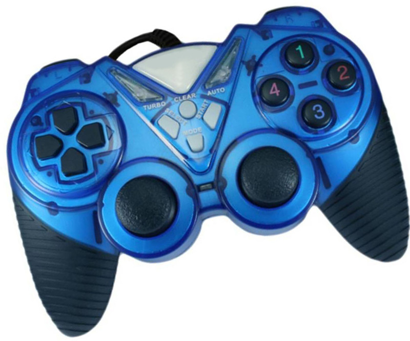 OYD QHM7487-2V Two Way Vibration Game Remote Gamepad(Blue, For PC) OYD QHM7487-2V Two Way Vibration Game Remote Gamepad(Blue, For PC)