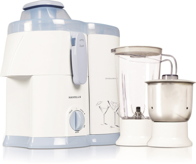Havells Endura 2 500 W Juicer Mixer Grinder(White, 2 Jars)
