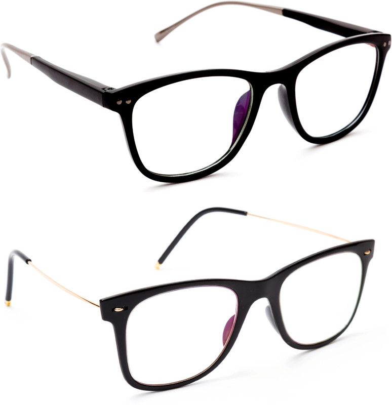 TheWhoop Rectangular, Wayfarer, Spectacle Sunglasses(Clear)