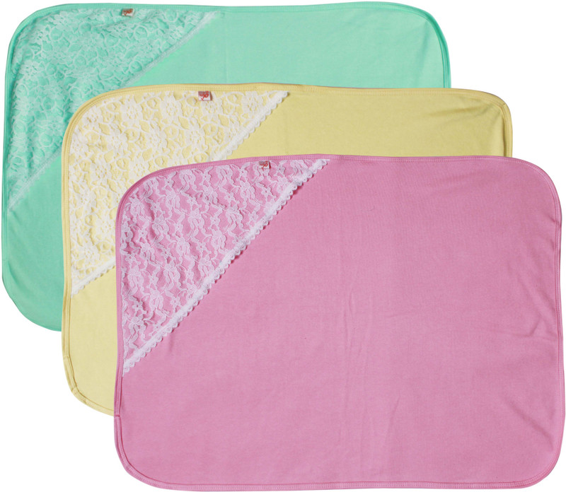 Jo Kids Wear Cotton Terry 208 GSM Bath Towel(Pack of 3, Green, Pink, Yellow)