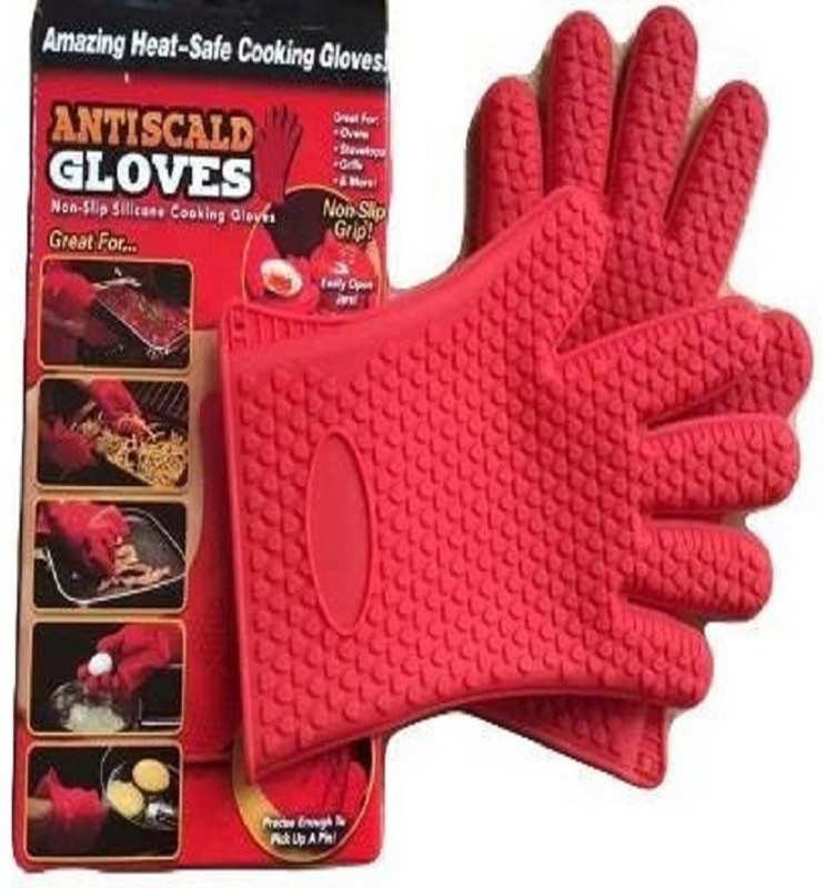 vepson Heat-resistant silicone Rubber  Safety Gloves(2)
