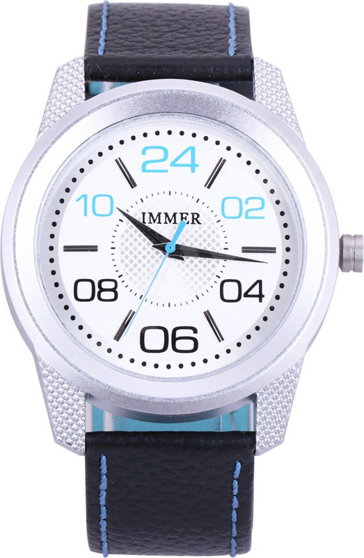 immer Pristine White Precision Analog Watch  - For Men