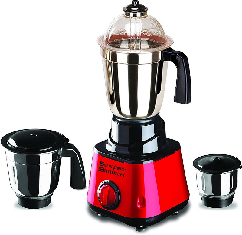 SilentPowerSunmeet MG17-TAC-Gal-133 550 W Mixer Grinder(Red, 3 Jars)